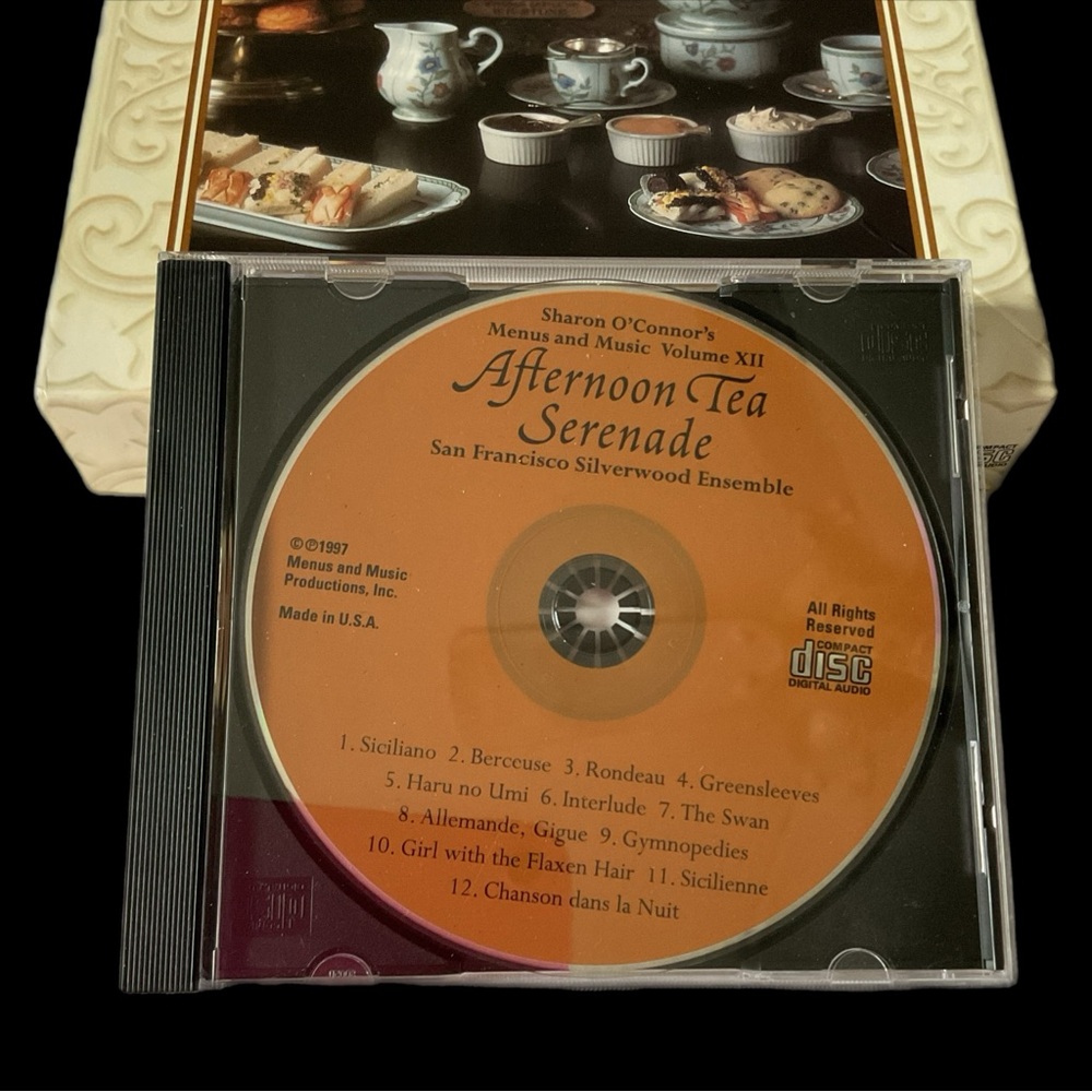Cookbook /CD Set Afternoon Tea Serenade Sharon O'Connor Recipes /Classical Music - Picture 11 of 15